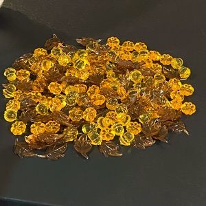 Acrylic Pumpkins, Leaves and Acorns Fall Crafts or Table Scatter for Holidays